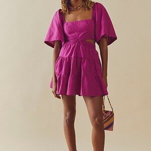 Free People Cross of Sunlight Mini Dress